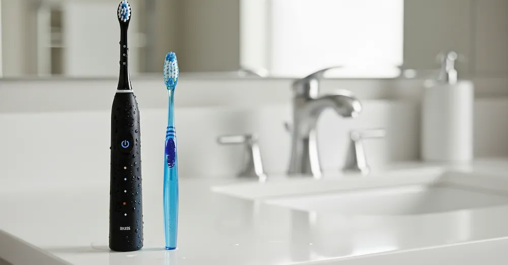 電動歯ブラシと手動歯ブラシ