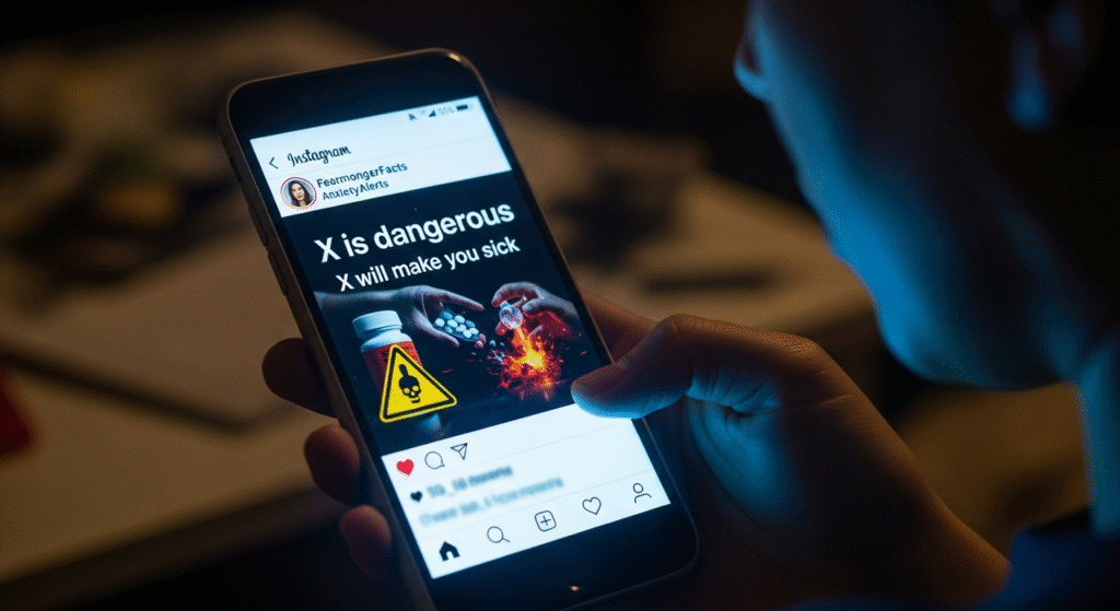 SNSの不安を煽る煽るような投稿